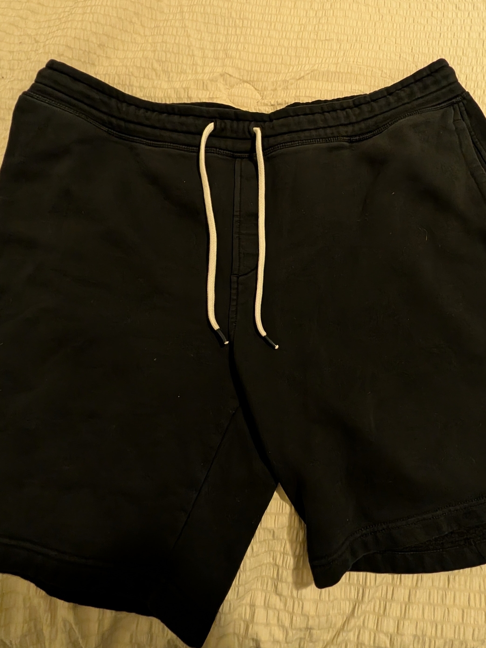 Nautica Black Athletic Drawstring Shorts with White Cord